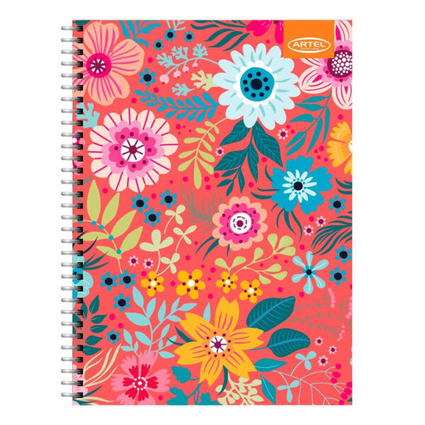 Cuaderno 150 hojas floral Artel | TecnoÚtiles